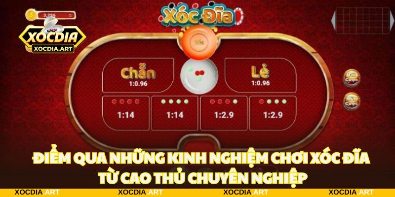Điểm qua những kinh nghiệm chơi xóc đĩa thành công