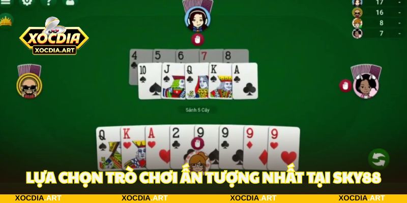 Đa dạng lựa chọn thú vị để trải nghiệm tại SKY88
